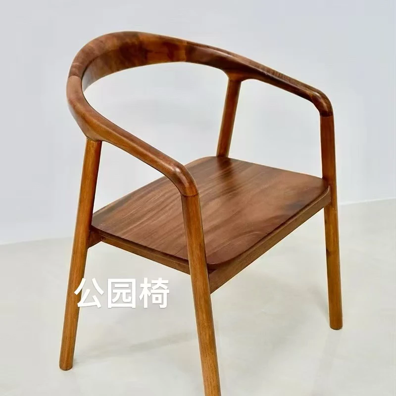 椅子摇椅凳子牛角椅办公休闲椅书桌椅电脑公园北欧实木椅餐椅