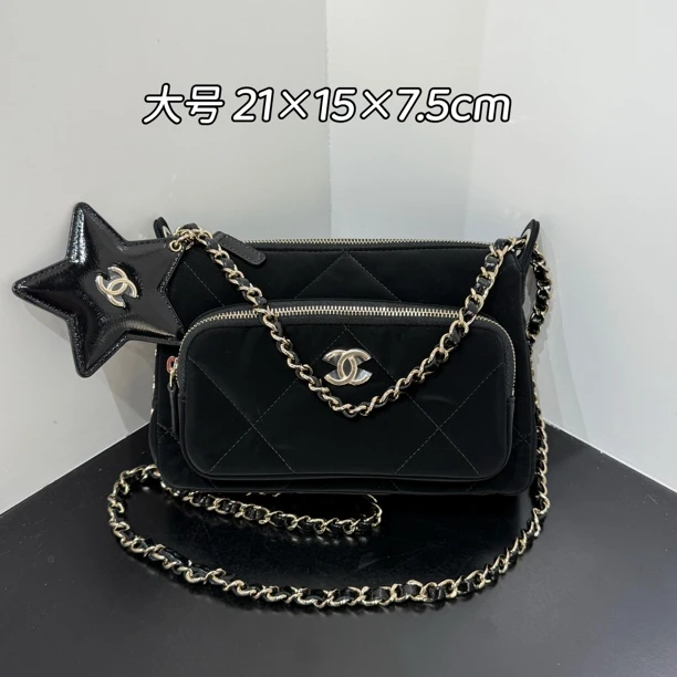 未使用 Chanel/香奈儿 25n滑雪季星星相机包斜挎包