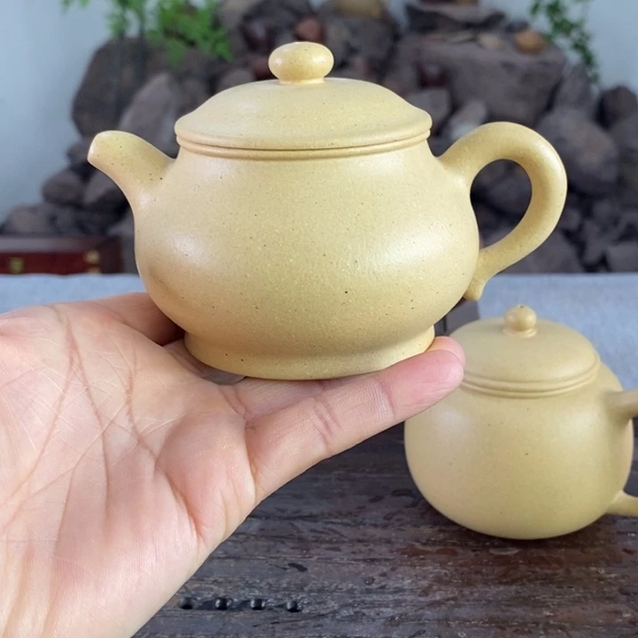 紫砂茶壶本绿精工全手潘壶170左右的容量