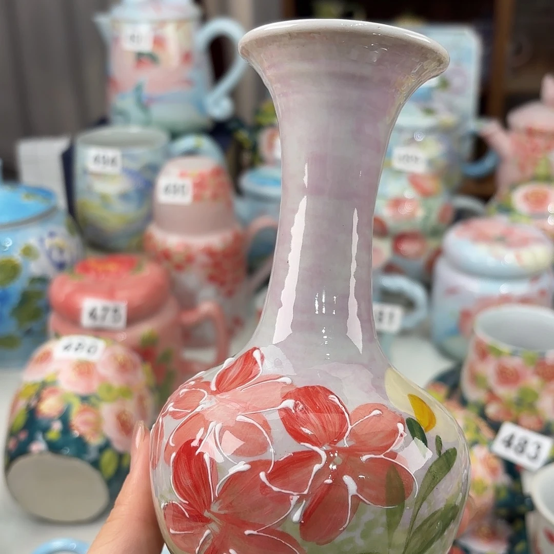 景德镇手绘高温釉下彩陶瓷茶具