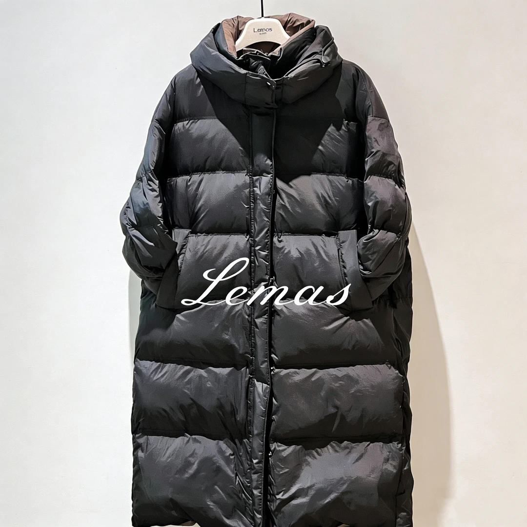 【乐玛施】Lemas・双曜棕黑长款高阶羽绒外套 5868