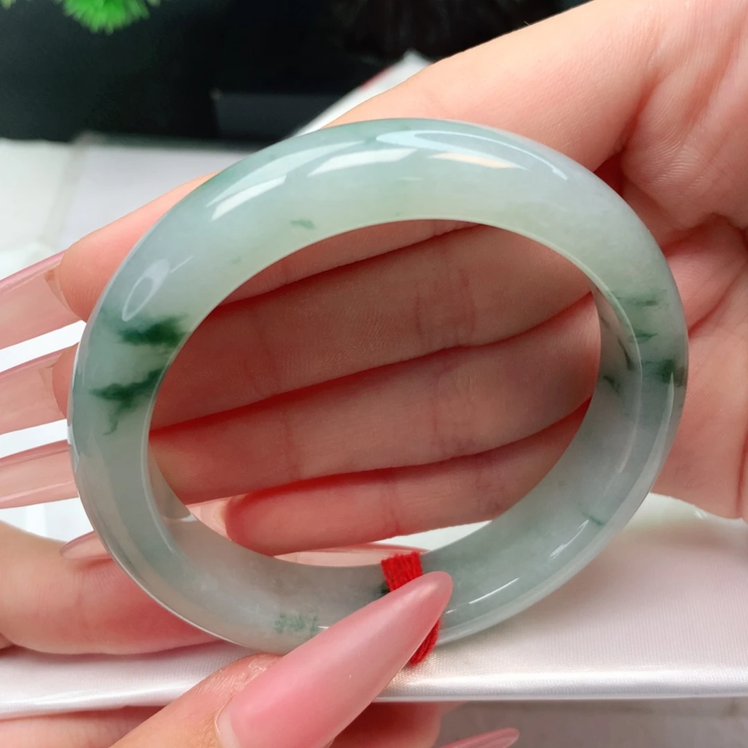 未镶嵌手镯翡翠正圈55