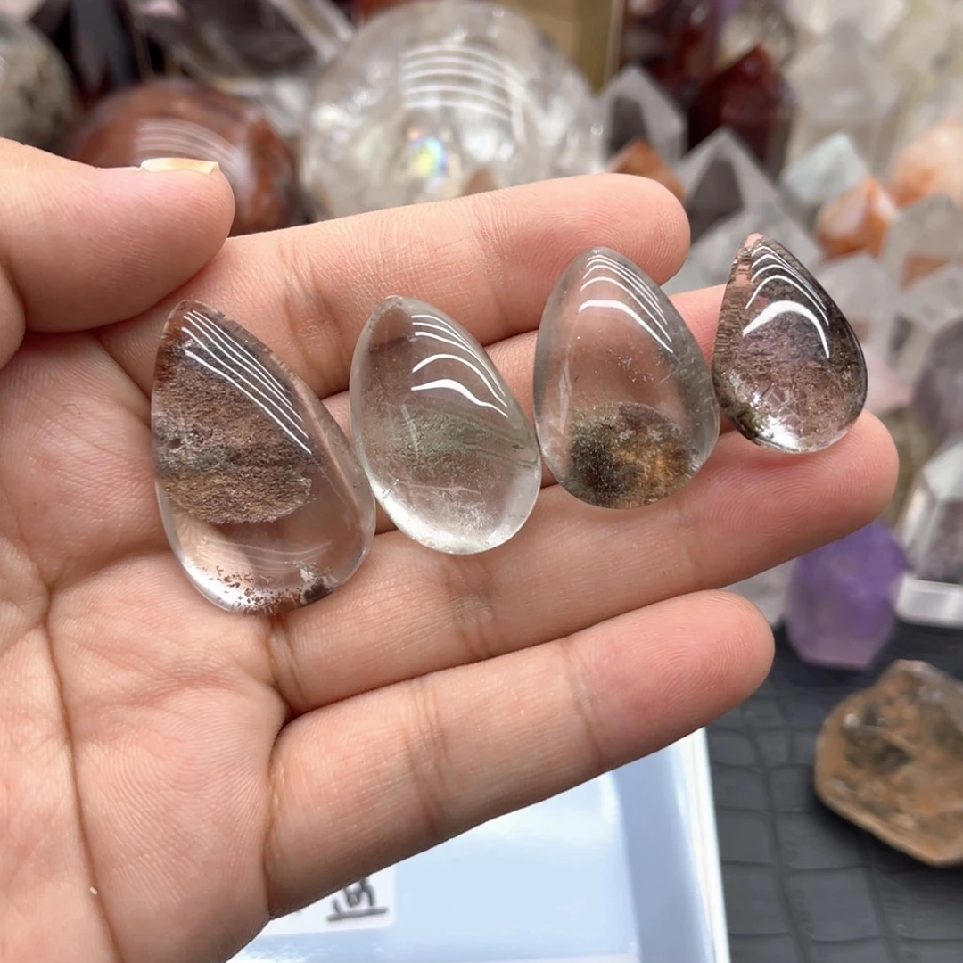 珠宝半成品水晶未镶嵌3 幽灵水滴