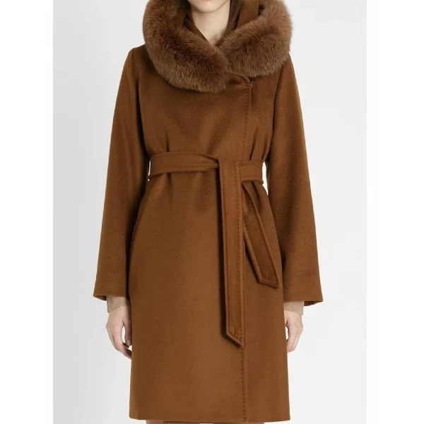 妃鱼/MaxMara Studio/丝缎、羊毛、亮片/大衣/95新/Z930