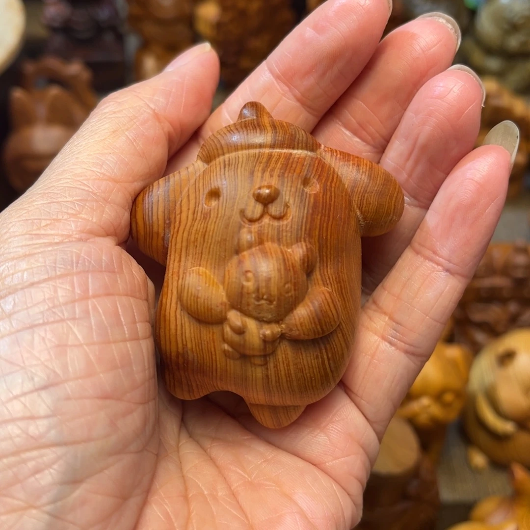 同***热把件柏木崖柏手把件