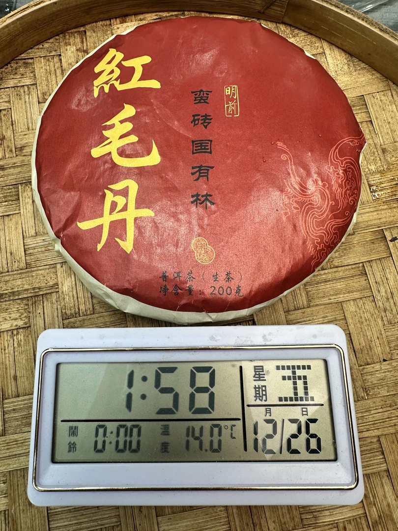 Y0193-2021蛮砖红毛丹国有林古树生茶 12月25