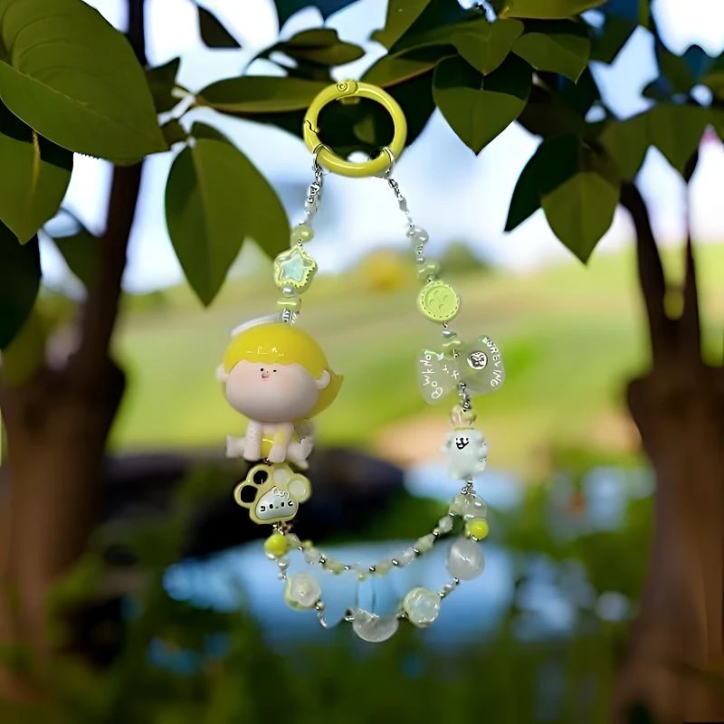 2号链接 萌粒手机链钥匙扣可爱挂件手工挂饰DIY