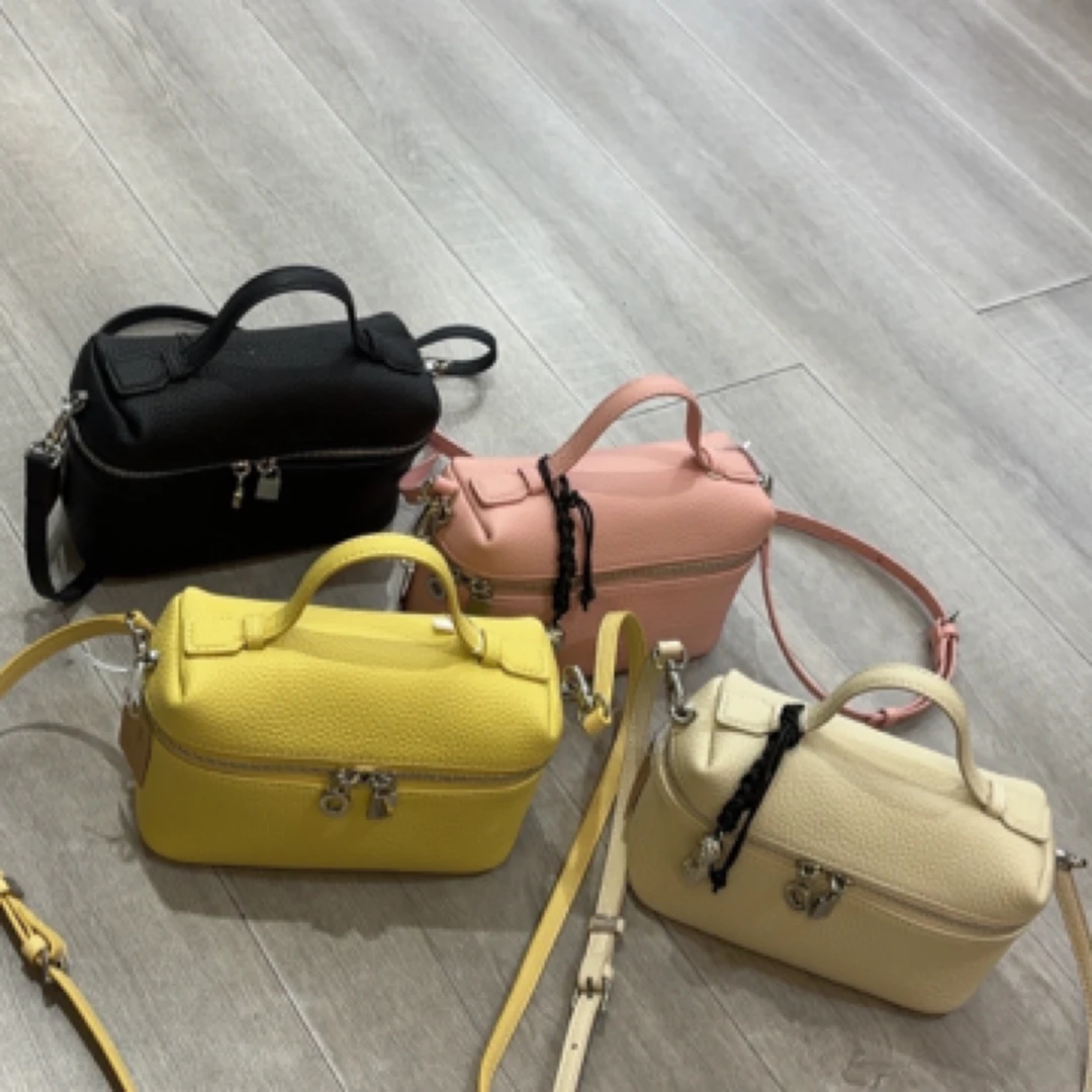 15197牛皮斜挎手提小包包俏皮糖果色