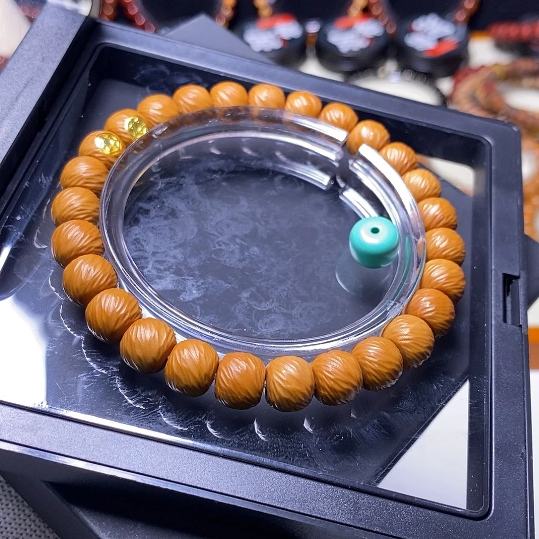 猴头核桃手串超小9+千刃云锦精工礼盒装