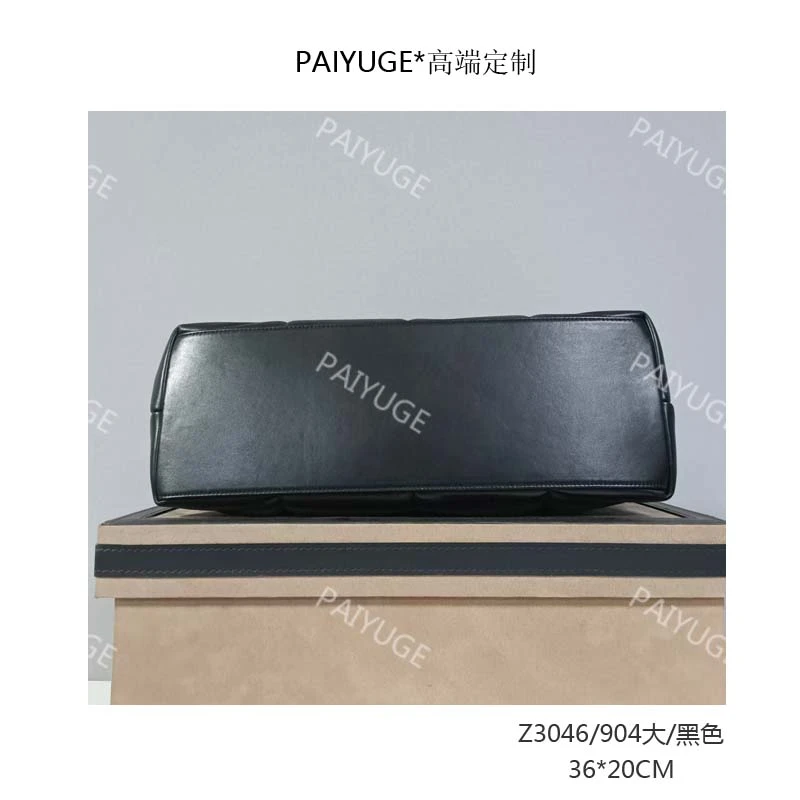 Z3046/904大/黑色 Paiyuge高端订制女士单肩斜挎手提包1682孤品