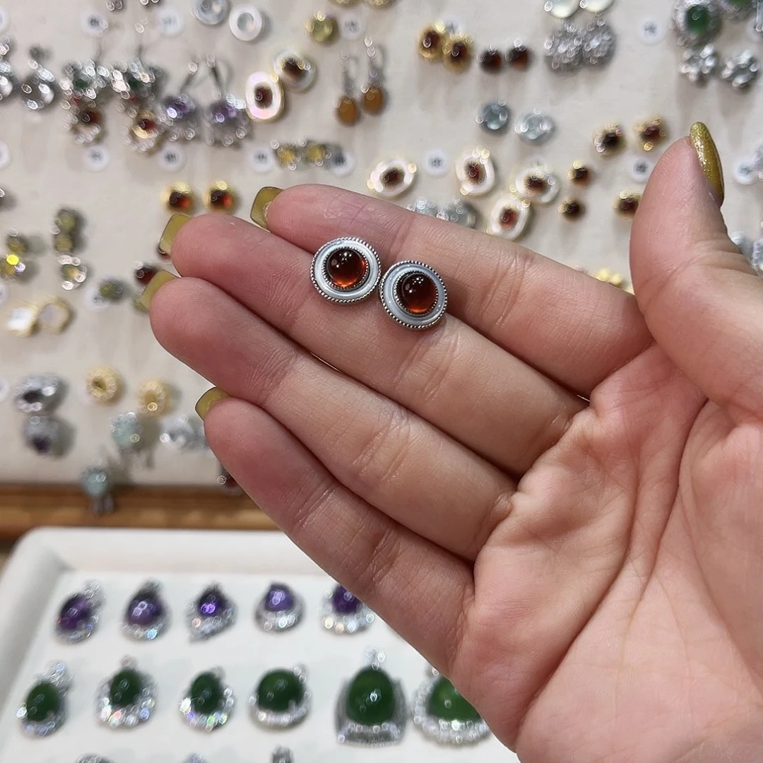 蛇纹石玉戒指银S925镶嵌佐**爱