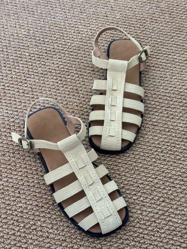 6號公馆自制镂空女士罗马凉鞋包头鞋