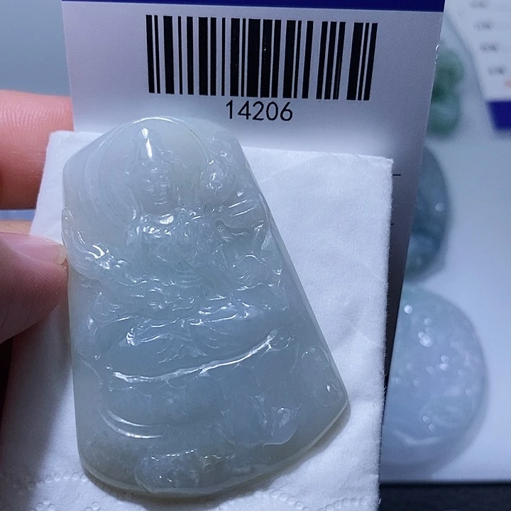翡翠未镶嵌颈饰天光墟翡翠市场现金代购