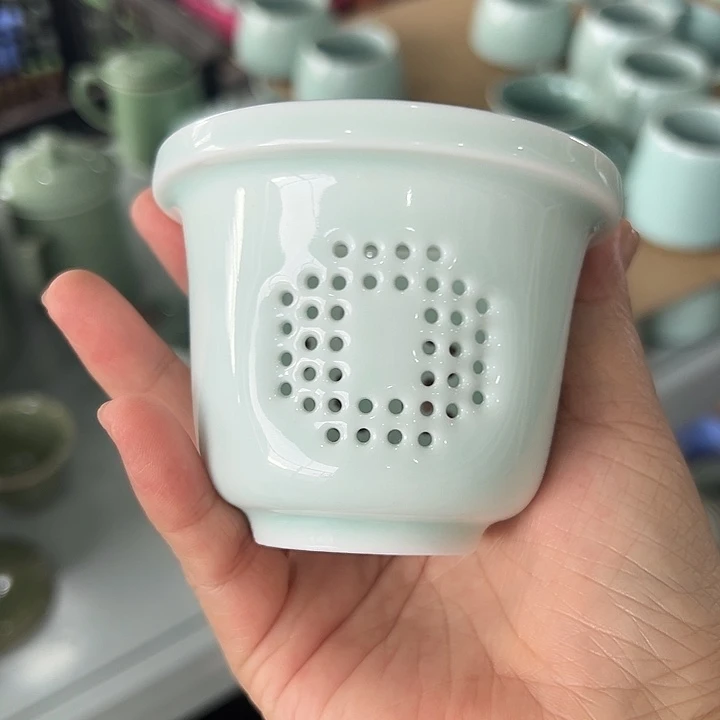 龙泉云间青瓷小米茶器