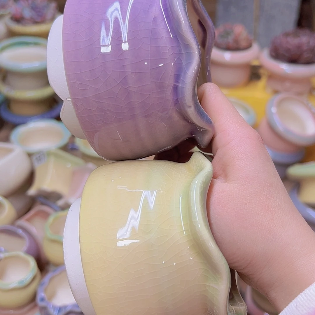 红陶陶瓷花盆当场满12包邮