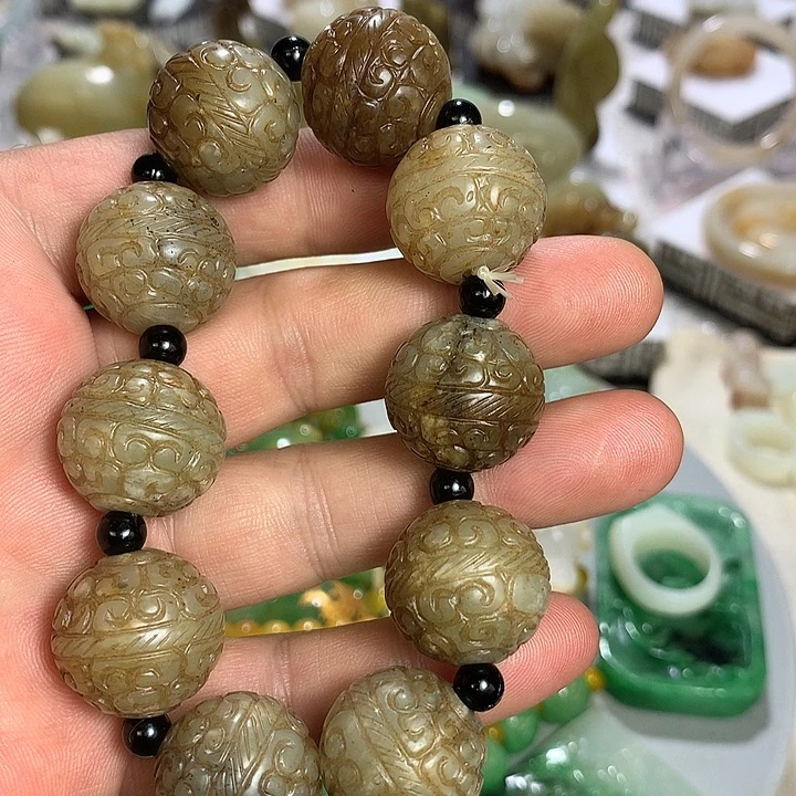 阿***牛和田玉（糖玉）未镶嵌手链和田玉手串666666