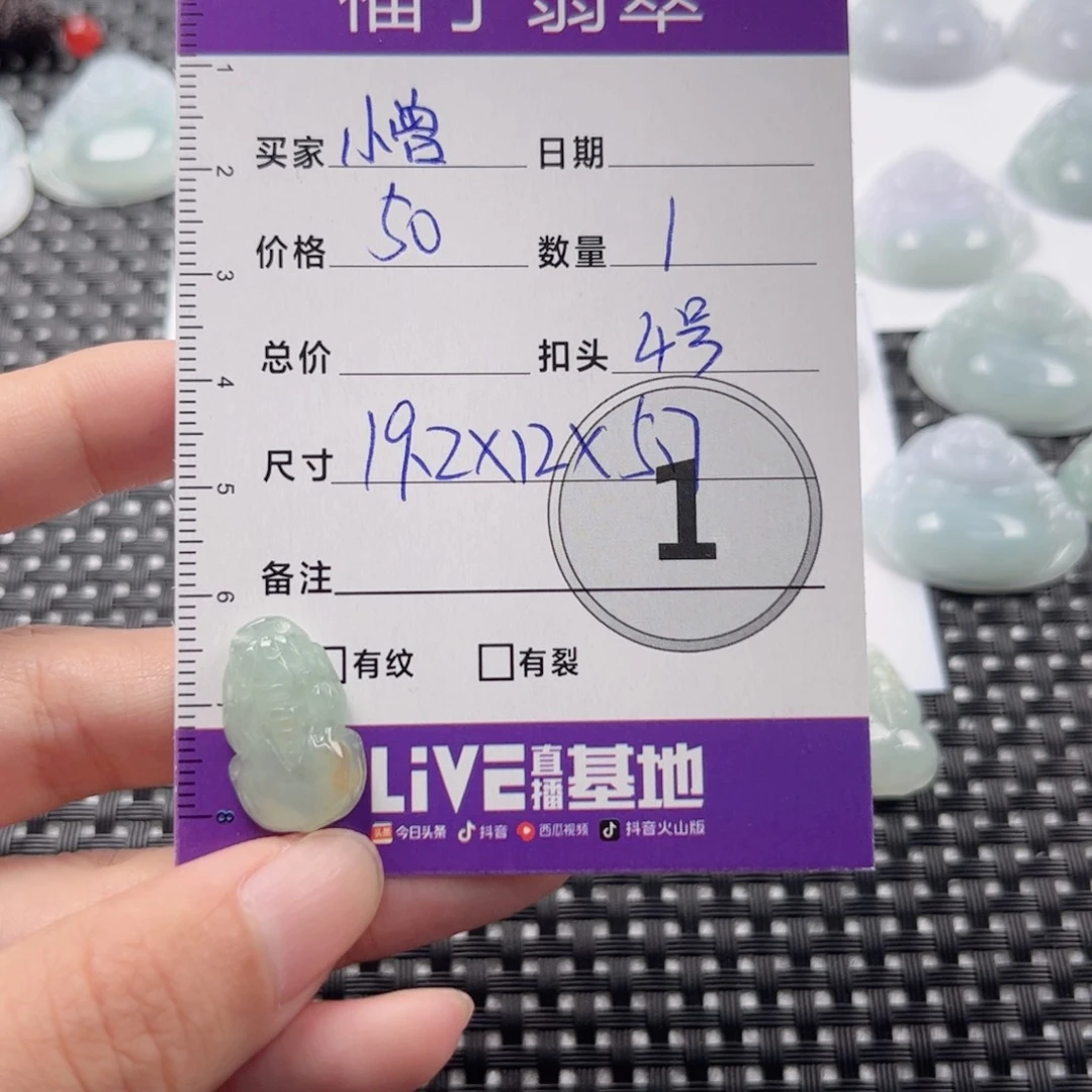 翡翠颈饰未镶嵌小*吊坠