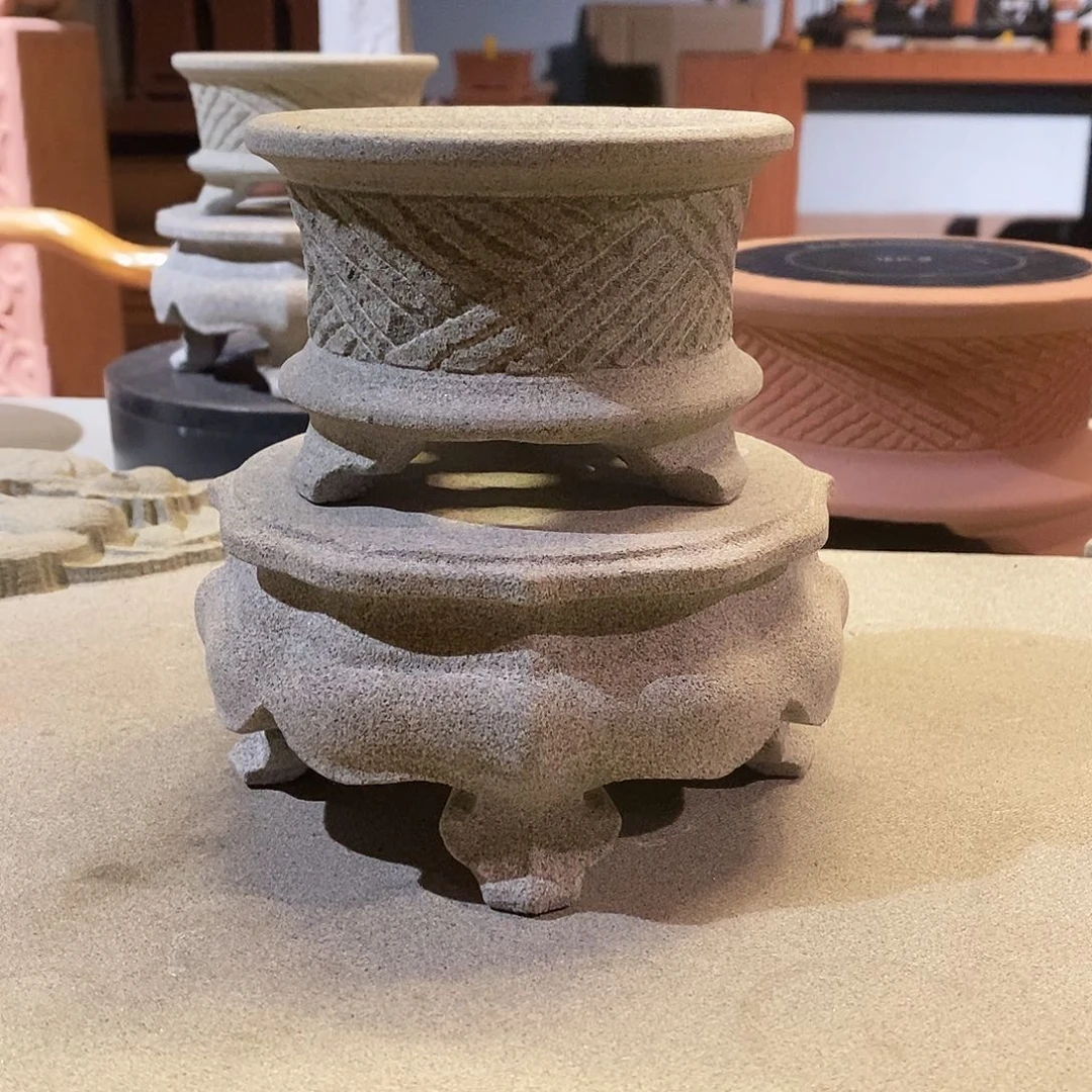 品格石器石头花盆