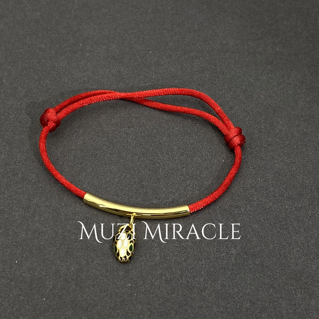 铜合金手链 MZM红色小蛇过年过节氛围感精致小众设计手链L561