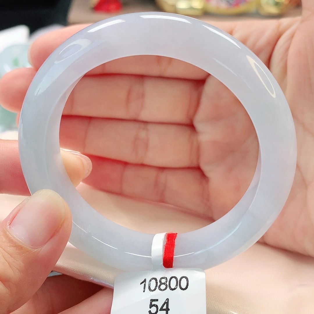 翡翠未镶嵌手镯54正