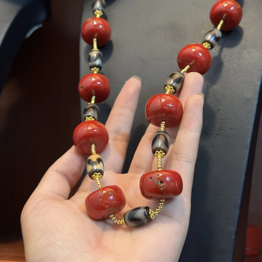 非金属亚克力项链 新款项链颈链高端大气石头材质