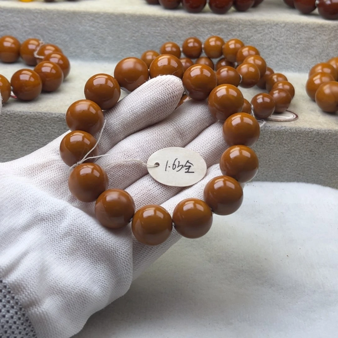 橄榄核手串/手链晨**1.63全品花14颗