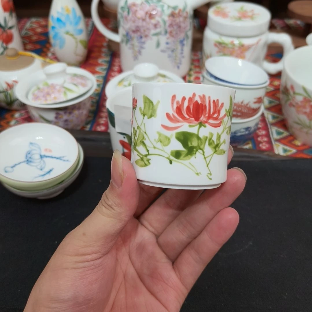 瓷片景德镇手工手绘高温瓷器