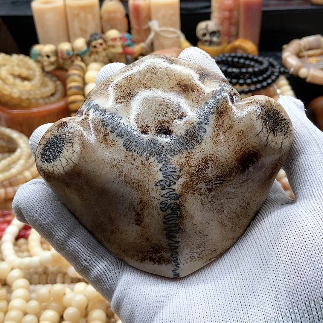 【闪购商品】驼骨其他鹿头三界纹