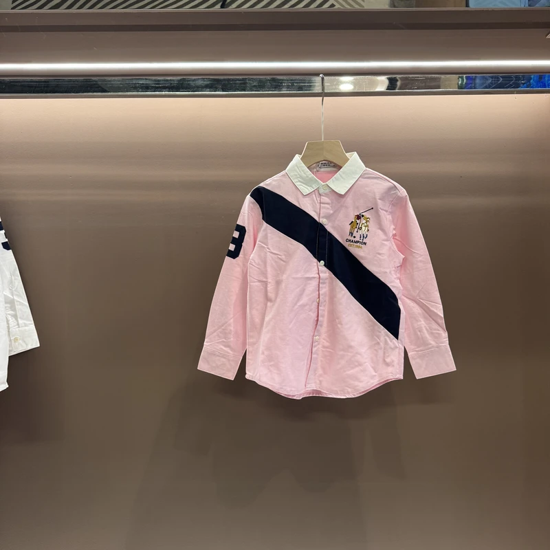 男童翻领衬衣2025秋装新款儿童长袖打底上衣洋气休闲百搭外套