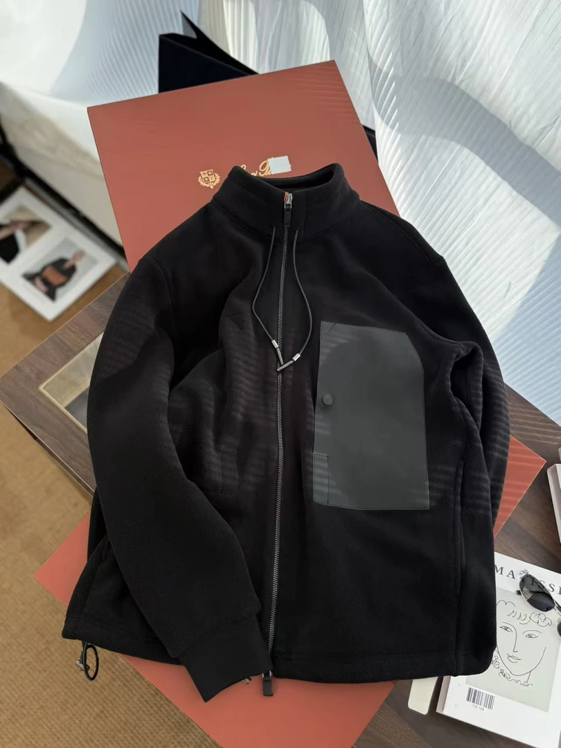 复古港风老钱法兰绒加绒棉衣 秋冬新款休闲潮流保暖外套夹克男装