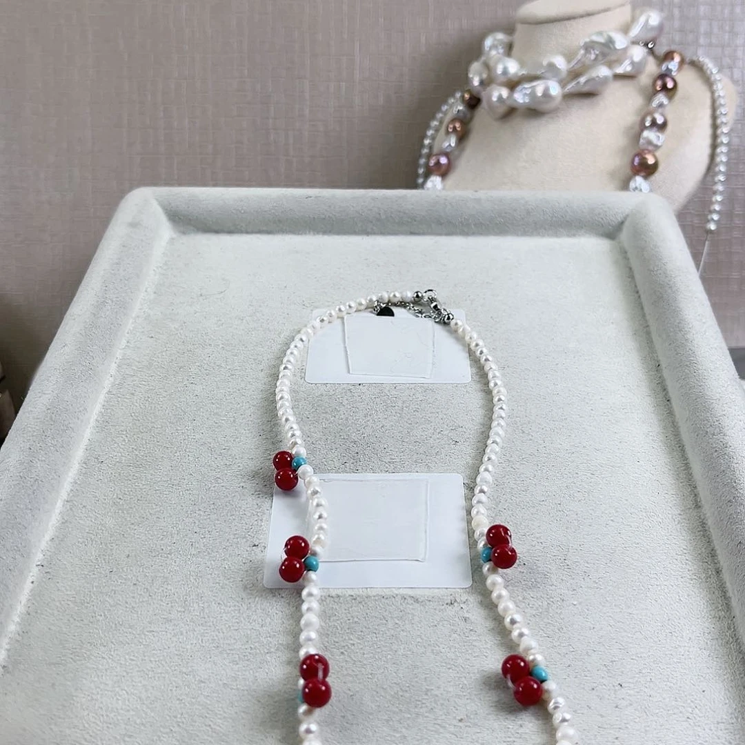 淡水珍珠项链未镶嵌v*【纯恬】