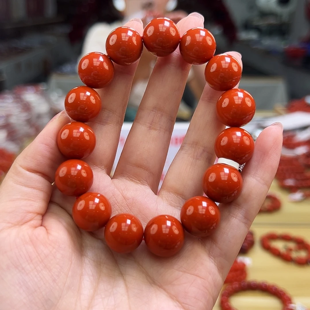 南红玛瑙保山典藏手串14mm多样性发一未镶嵌