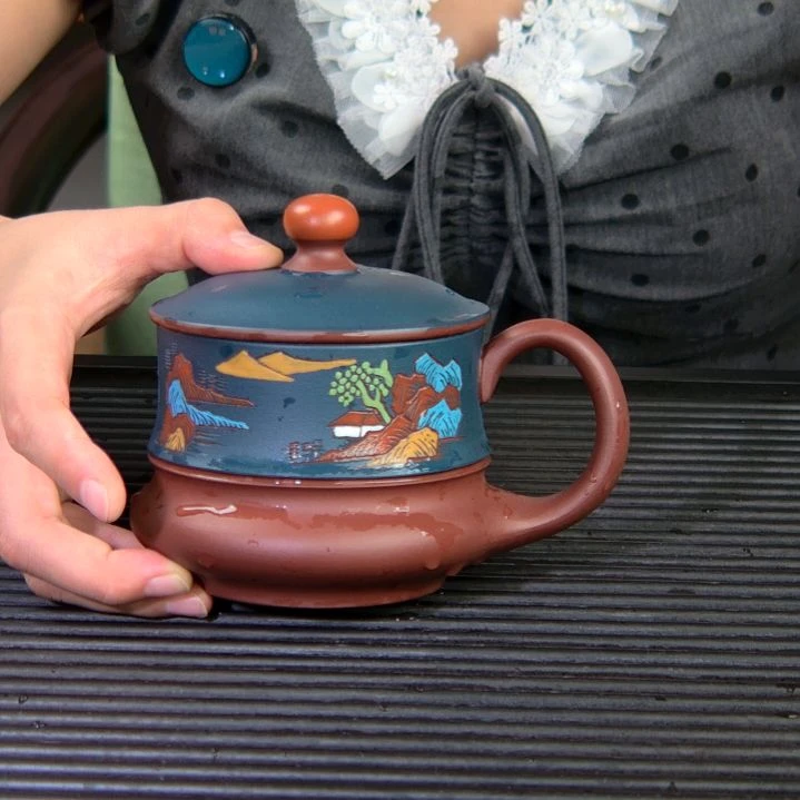 茶杯紫砂高货放漏