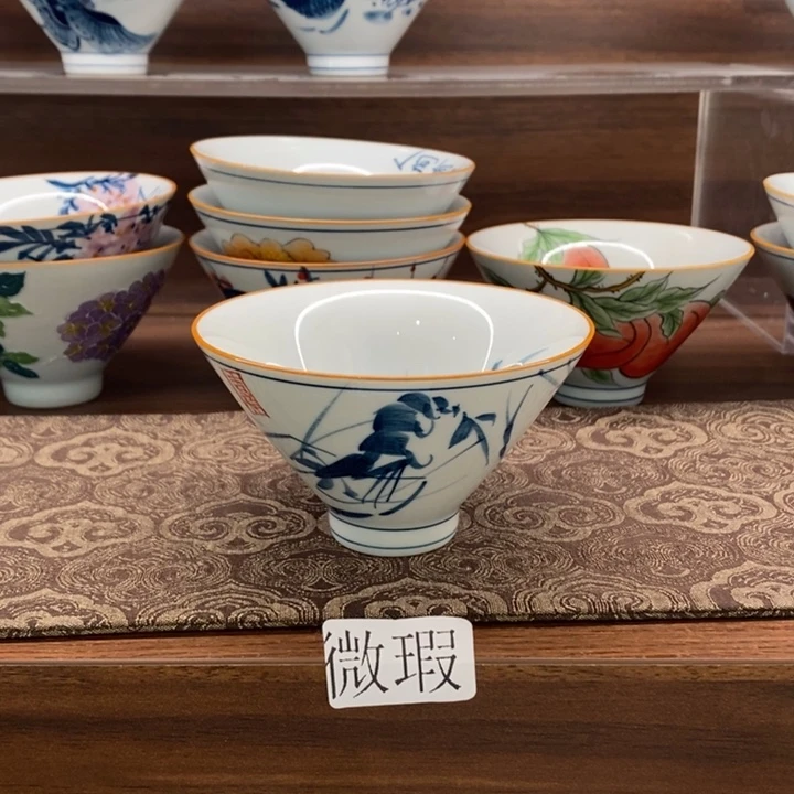 釉下老陶泥手工绘制