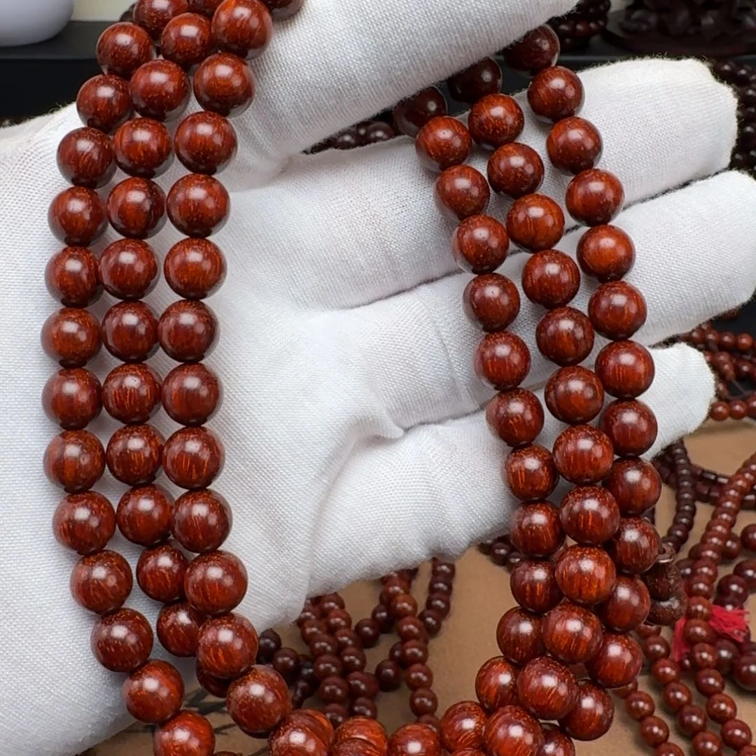 小叶紫檀手串/手链0.8cm108粒精品