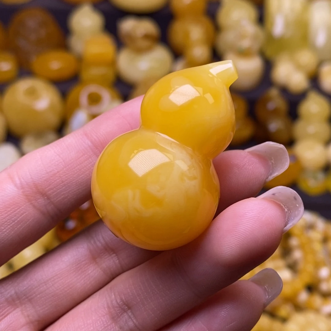 琥珀未镶嵌裸石葫芦