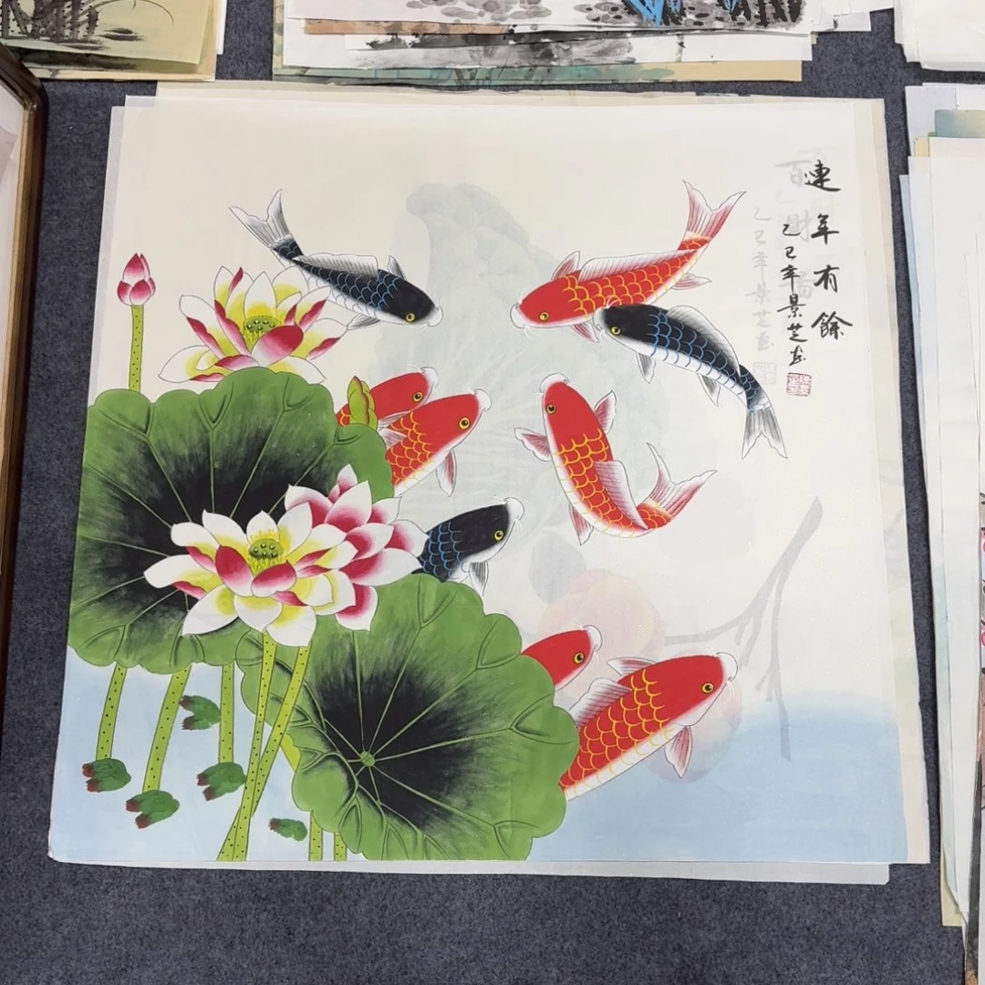 国画68×68工笔画画画画