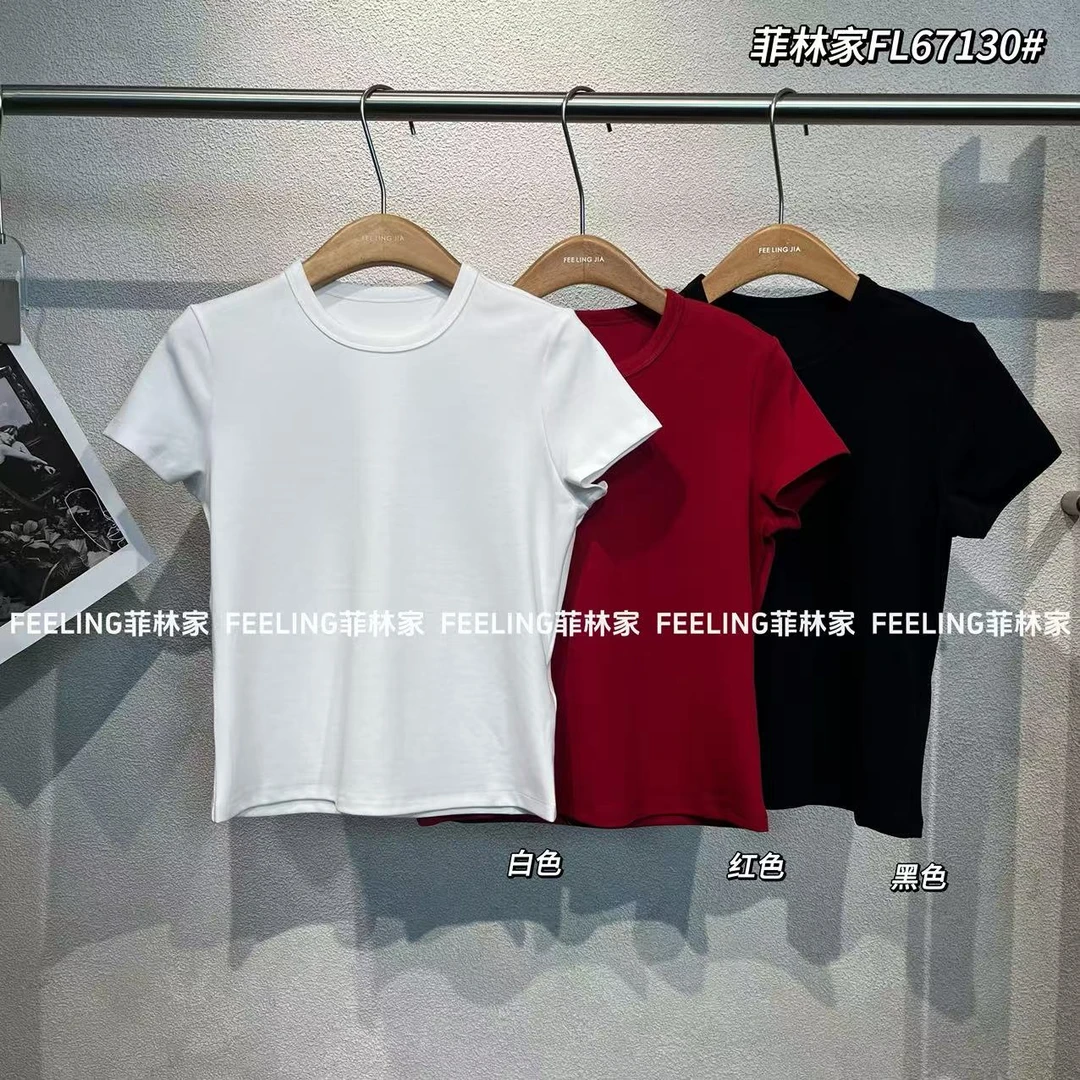 菲林家FL 67130【极简T】 简约圆领T恤