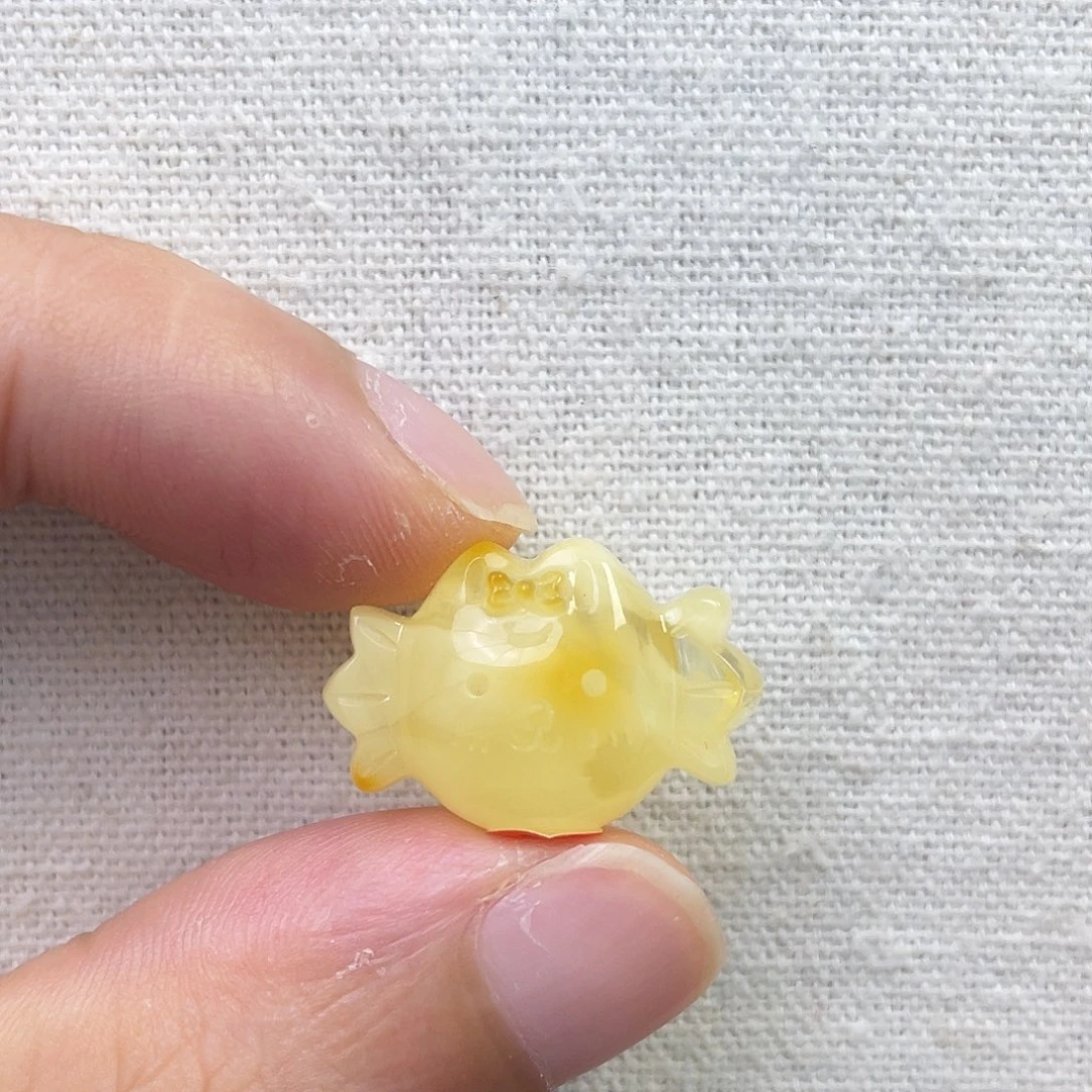 琥珀未镶嵌裸石糖果