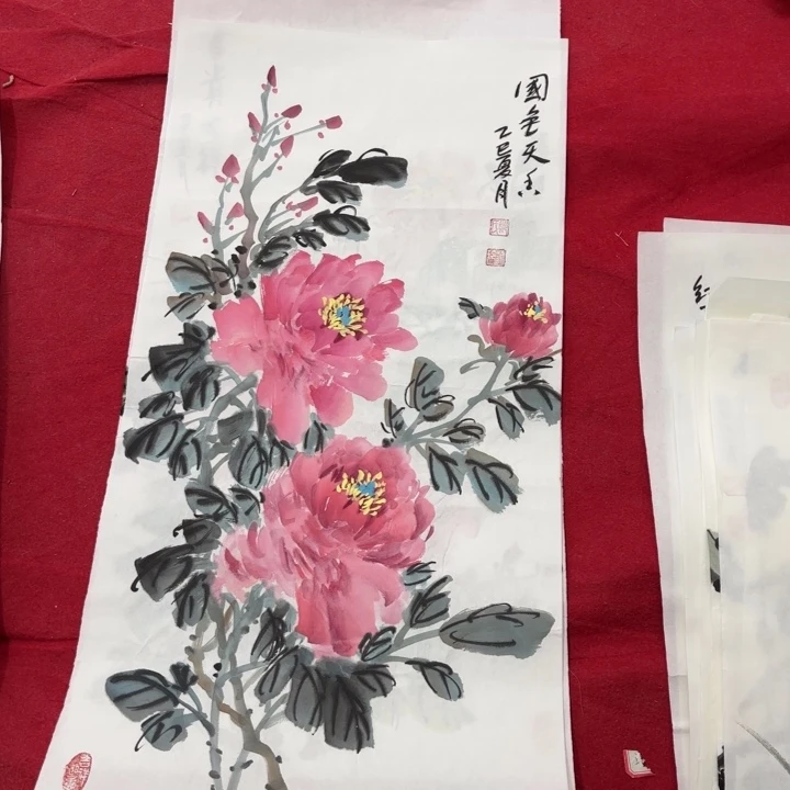 国画花鸟等图案和造型