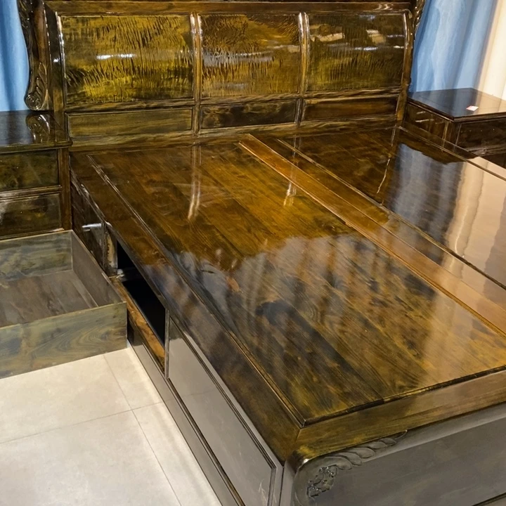 初***道楠木高低床三件套