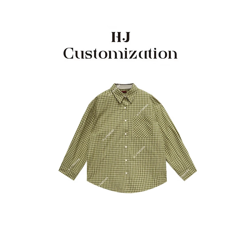 【 H·J 】“济州岛”春天多巴胺氛围感宽松格子衬衫2003