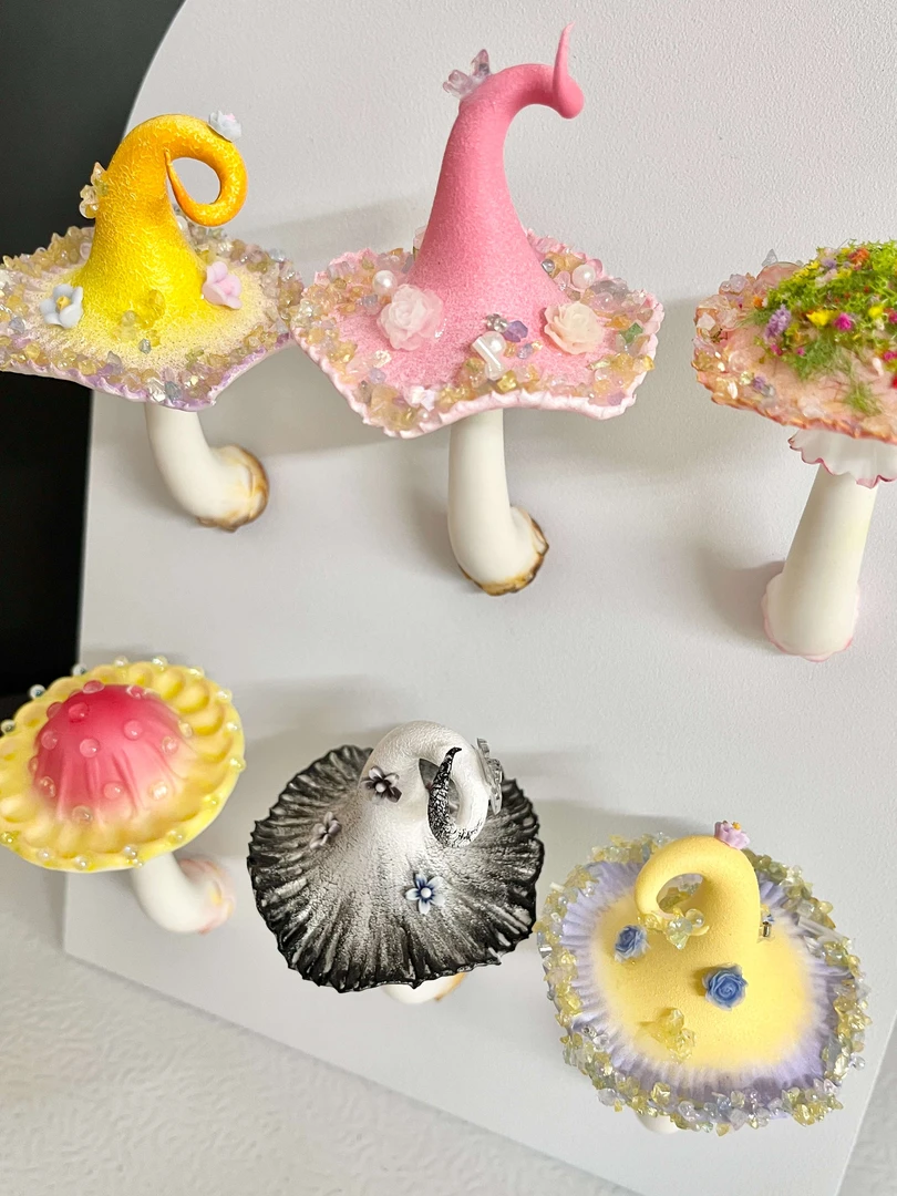 001粘土蘑菇冰箱贴 | 手工制品默认微瑕