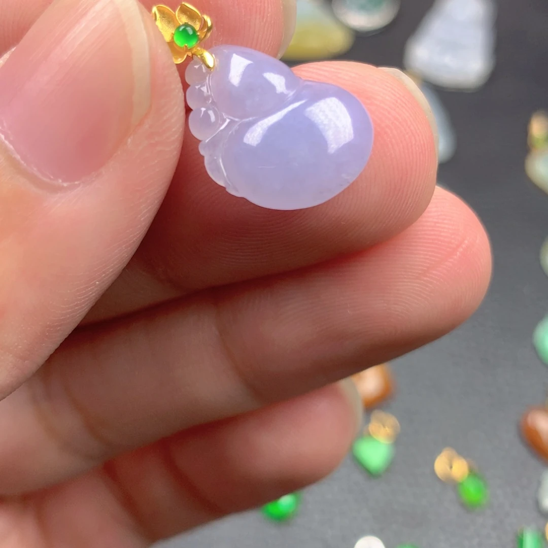 【闪购商品】颈饰18K金镶嵌翡翠翡翠