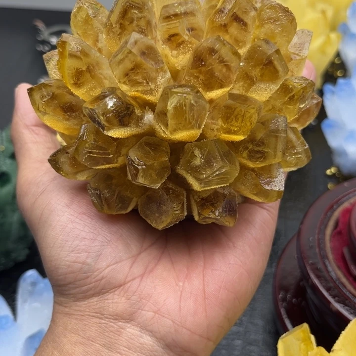 琉璃手工艺品无*晶簇