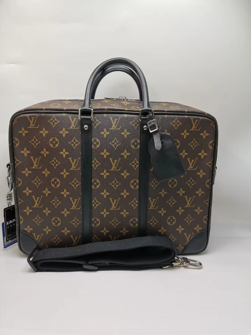 99新 LouisVuitton/路易威登 97新 17353 LV棕老花手提公文包
