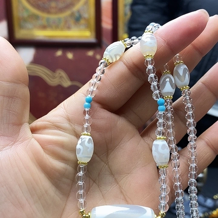 玛瑙/玉髓合金颈饰