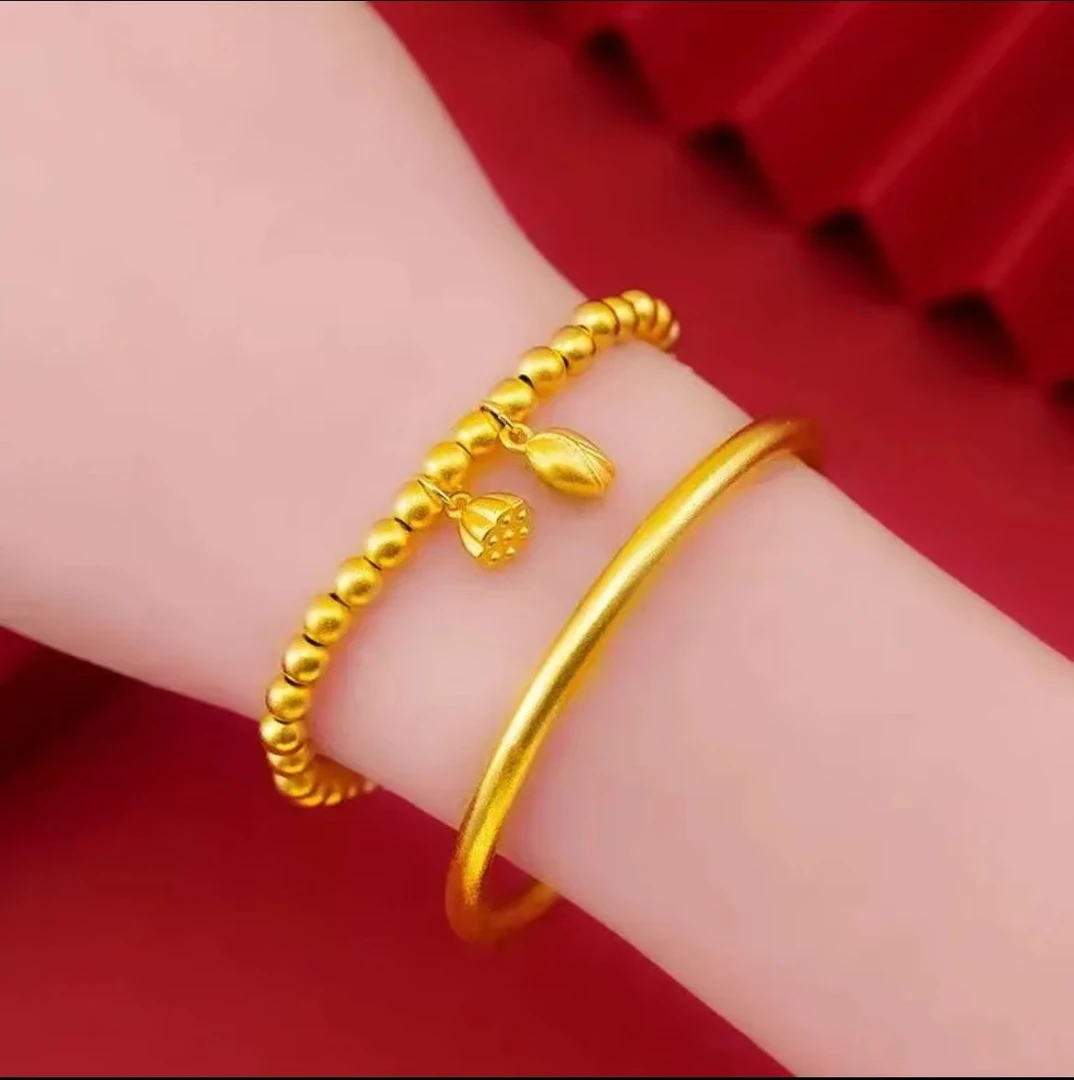 手链 【手镯+手链两件套】古法手链两世欢