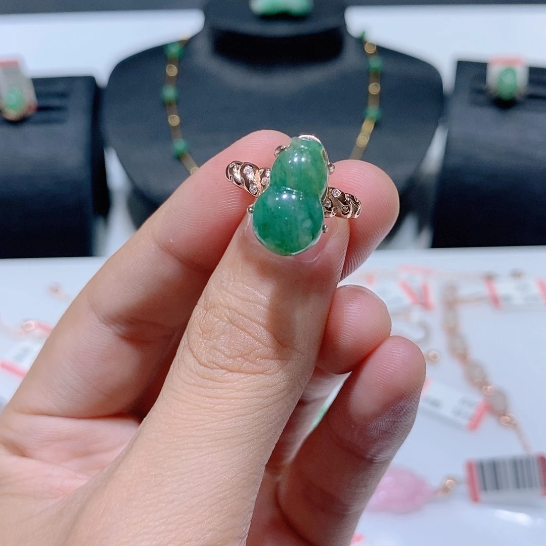 独山玉银S925镶嵌挂件