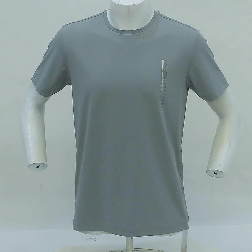 短袖弹力透气免烫水柔棉透气T恤标准型商务男款运动